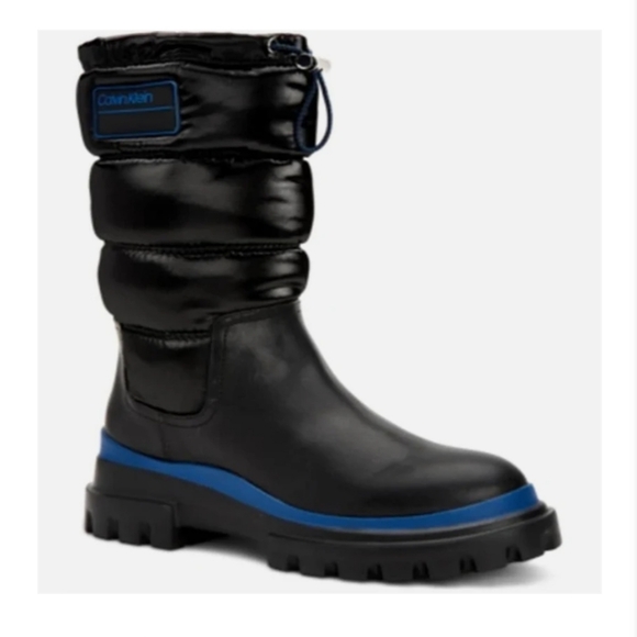 CALVIN KLEIN LAETON PUFFY BOMBER BOOTS 5.5M - Picture 1 of 13